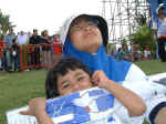 Like mother like daughter....Mia with Firah enjoying every moments
