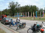 Colorful banners showing the beautiful of Songkla